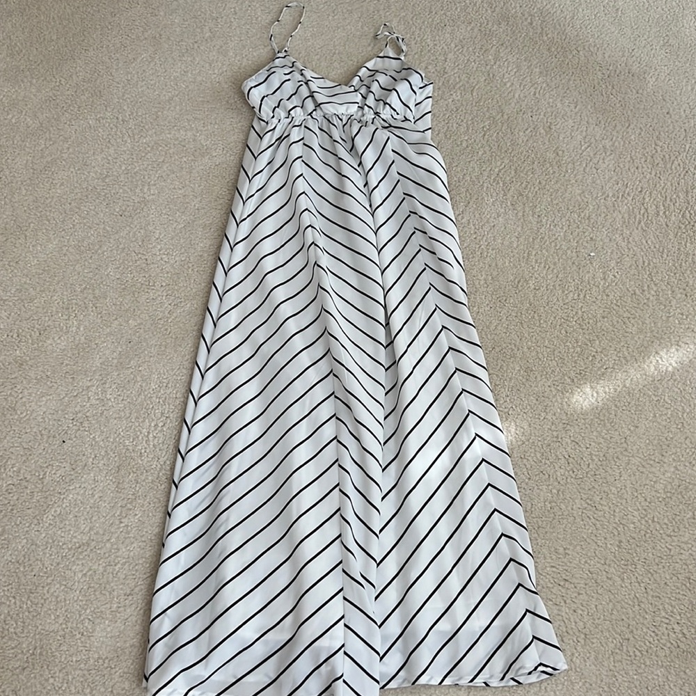 Stripe maxi dress